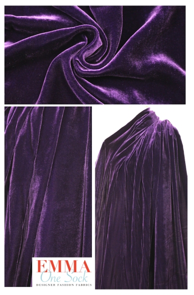 Purple w/ Ombre Thread *ASYMMETRICAL* Serged Cloth Pad - Organic